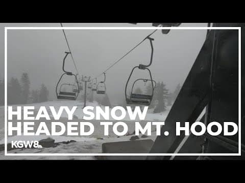 Heavy snow expected in Mount Hood area this weekend