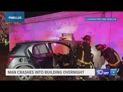 Car crashes into building in Clearwater, leaving nearly $30,000 in damages, police say