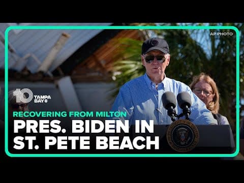 President Biden gives remarks about Tampa Bay after Milton