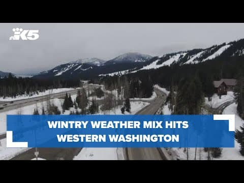 Wintry weather mix hits western Washington