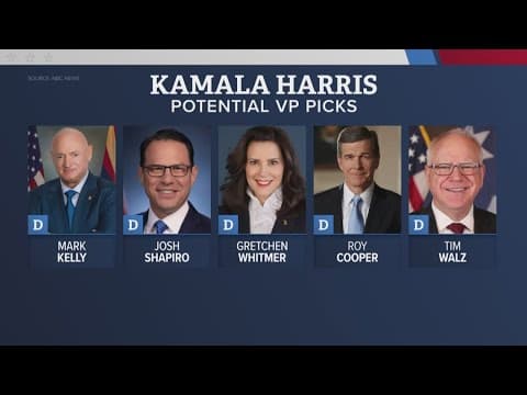 Who will Kamala Harris pick as running mate?