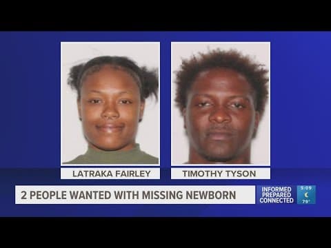 Newborn girl missing out of Orlando area may be traveling with 2 adults