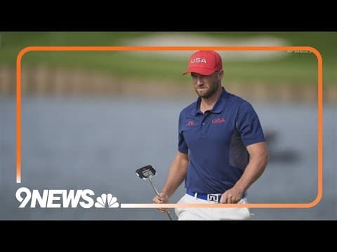 Denver native Wyndham Clark on day 3 of golf at 2024 Paris Olympics