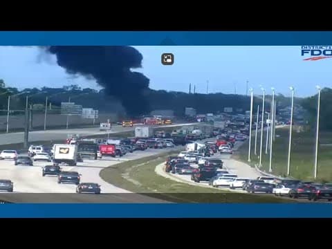 Woman recounts witnessing plane traveling from Columbus crash on Florida highway