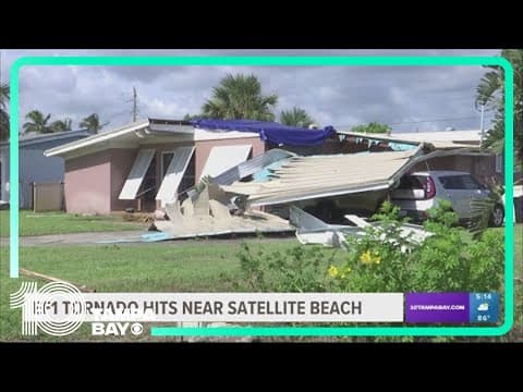 Homes damaged in wake of EF-1 tornado that touched down near Satellite Beach