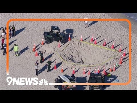 Young girl killed when a hole she dug in the sand collapsed on a Florida beach