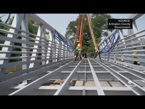 Some lanes closed due to Shirlington Pedestrian Bridge construction