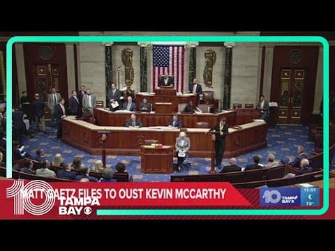 Rep. Matt Gaetz files motion to oust Speaker Kevin McCarthy, throwing House into new turmoil