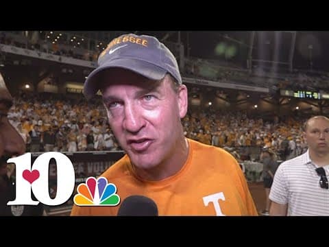 Peyton Manning speaks after Vols win CWS National Championship
