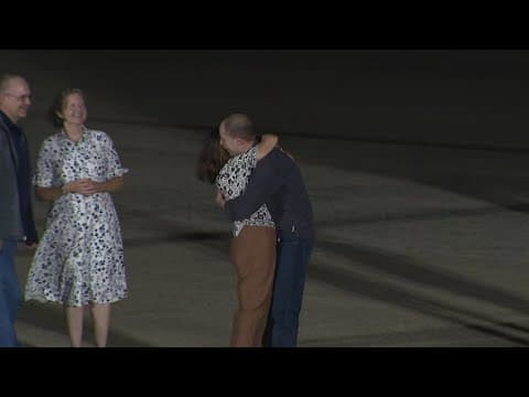 Americans arrive home after Russia prisoner swap