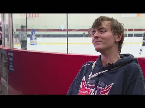 MN hockey player who broke his neck returned to the rink to watch his team