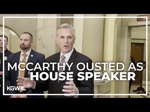 Kevin McCarthy ousted as House speaker, a 1st in US history