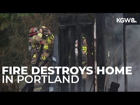 Firefighters respond to house fire on Northwest Skyline Boulevard in Portland