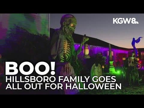 Hillsboro family turns heads with haunted Halloween display