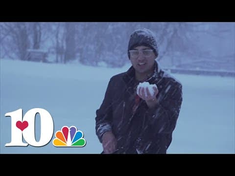 Vinay Simlot shows off his 'chef' skills with some snow