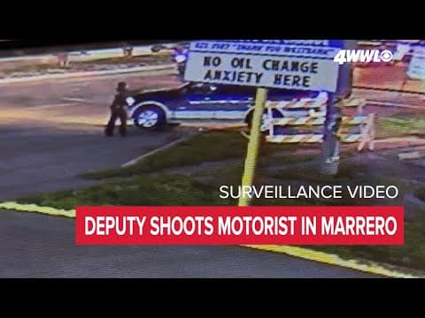Video footage of deputy shooting motorist following parade in Marrero