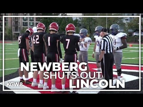 Newberg spoils the debut of Lincoln's new football field | Friday Night Football