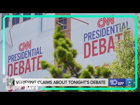 VERIFYING three claims about the upcoming presidential debate