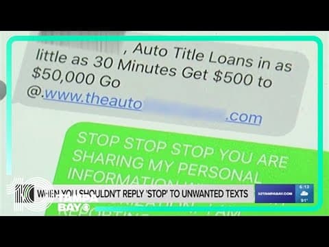 Here's when you should not reply 'stop' to unwanted text messages