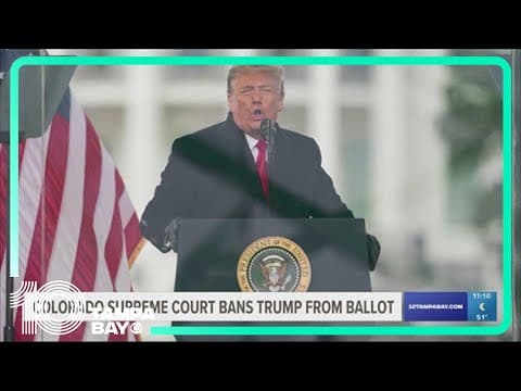 Colorado Supreme Court bans Trump from the state’s ballot under Constitution’s insurrection clause