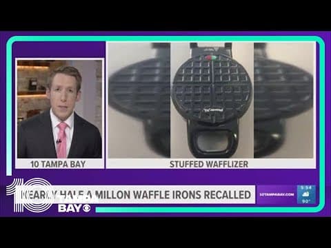 Nearly half a million waffle irons recalled due to burn hazard