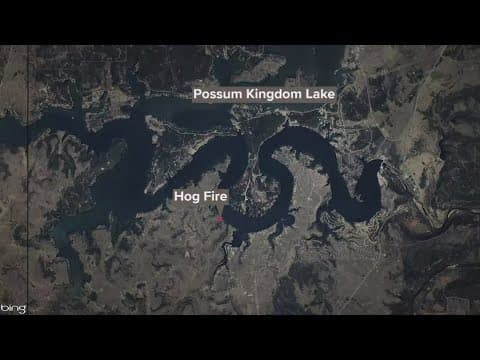 Crews making progress fighting fire near Possum Kingdom Lake