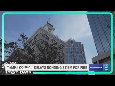 Tampa City Council delays bonding $115M for Tampa Fire Rescue
