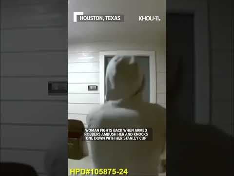 Watch: Woman fights back when gunmen attack her #shorts