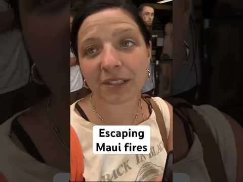 Oregonians evacuate Maui as wildfires rage: ‘Ran as fast as we could’
