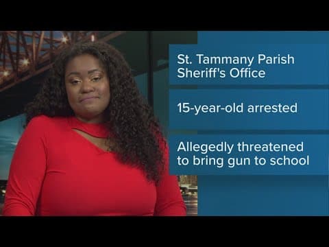 Teen arrested for 'Terrorizing' in St. Tammany Parish