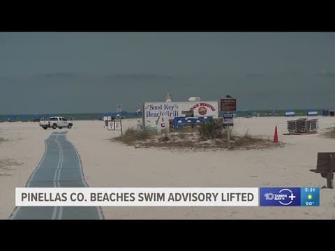 FDOH has lifted swim advisories for 3 Pinellas County beaches