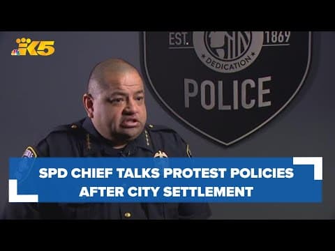 SPD Chief Adrian Diaz talks protest policies following settlement for 2020 protests