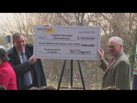 Feds award Virginia $729 Million for passenger rail