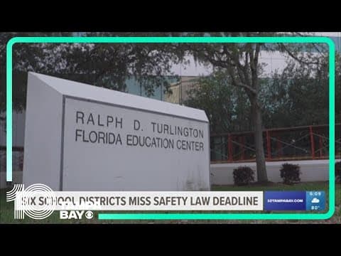 Six Florida school districts failed to meet state safety law mandate