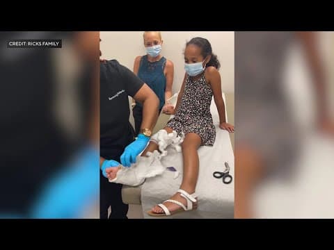 A rare leg condition won't stop this sixth grader from playing her favorite sports