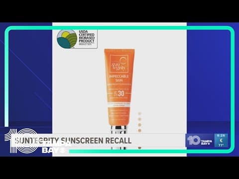 Check your sunscreen: Several lotions are under recall