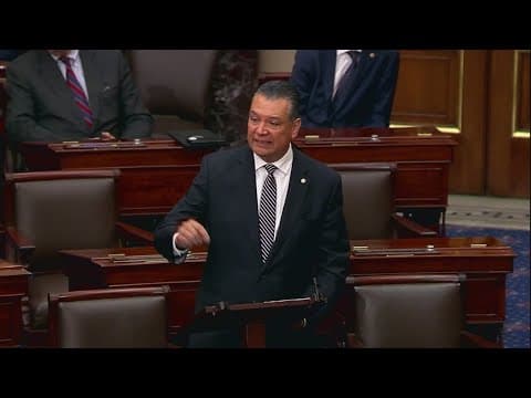 Sen. Alex Padilla calls for Trump to withdraw military from Los Angeles in floor speech