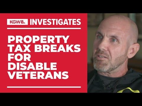 Advocates in Oregon push for property tax relief for disabled veterans