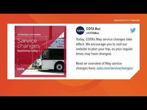 COTA making service changes