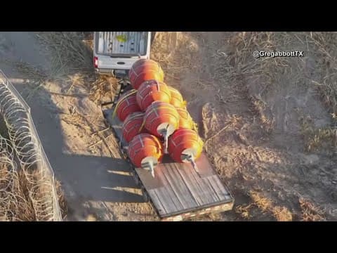 Texas adding more buoy barriers in Rio Grande River