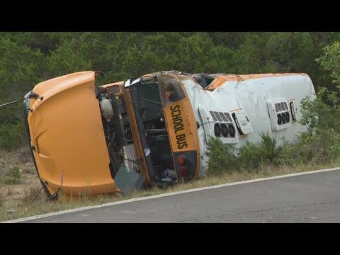 Multiple injuries reported after bus rollover crash in Travis County