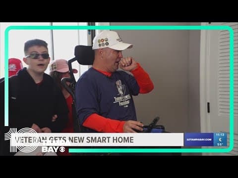 Injured veteran moves into mortgage-free smart home in Land O' Lakes