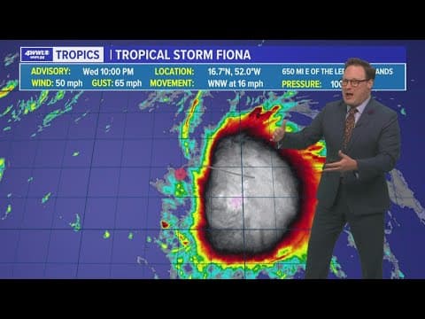 Eye on Tropics: Tropical Storm Fiona has formed