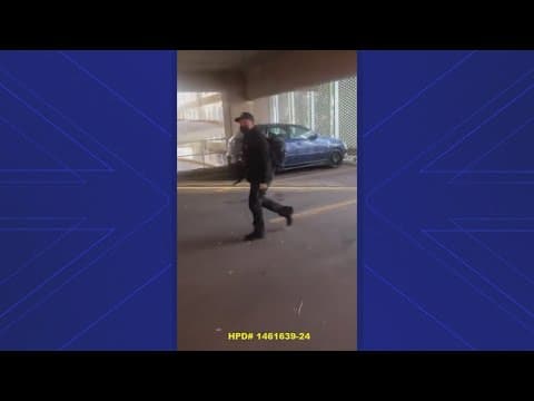 Driver gets video of guy who pulled knife on him in downtown Houston parking garage