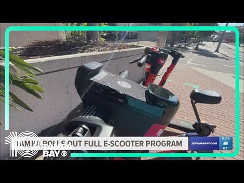 City of Tampa rolls out full e-scooter program