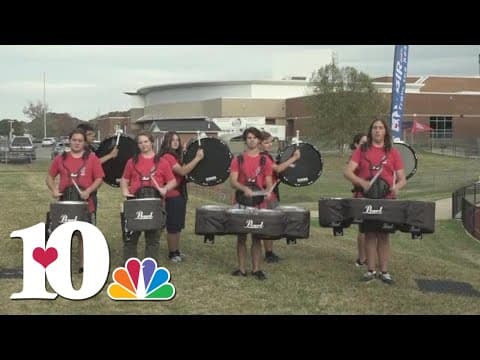 Jefferson County drum line brings their school spirit ahead of tonight's game.