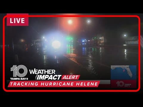 Flood waters increasing in Venice during Hurricane Helene