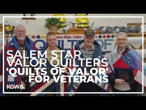 Salem quilting club present veterans with quilts year-round