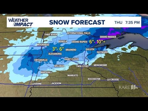 LIVE: Weather Impact Alert Day | Snow, wintry mix, rain across Minnesota