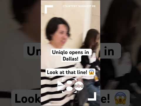 CRAZY LINE at Uniqlo opening in Dallas